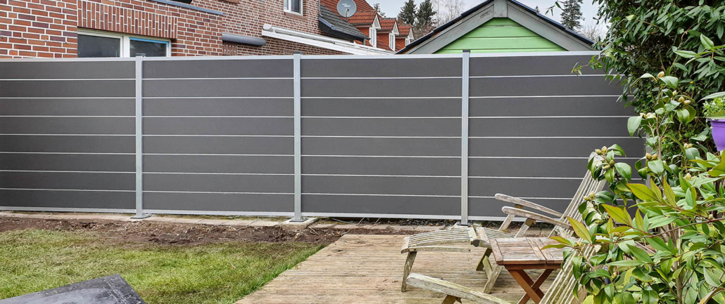 WPC Zaun für Garten und Firmengelände E&S Zaunbau in Bocholt